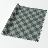 Vintag Pastel Blue Karo Gingham Pattern Geschenkpapier (Ungerollt)