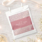 Vintag Pastellrosa Silberblume Geschenktütchen (Ausgeschnitten)