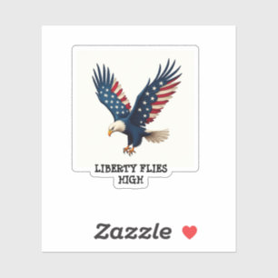 Vintag Patriotic Eagle 4. Juli Sticker - USA