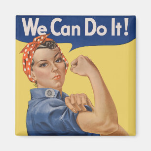 Vintag Patriotic Rosie der Riveter, wir können es  Magnet