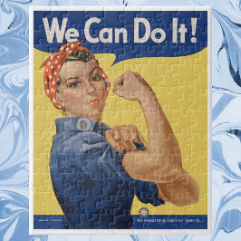 Vintag Patriotic Rosie der Riveter, wir können es  Puzzle