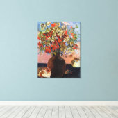 Vintag Paul Gauguin Blume und Katzen Leinwanddruck (Insitu (Holzboden))