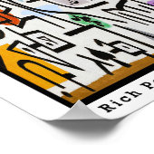 Vintag Paul Klee Reisen Abstrakt Art Bauhaus Poster (Ecke)