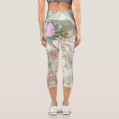 Vintag Peace Zuhause Schöne Liebe Capri Leggings (Rückseite)