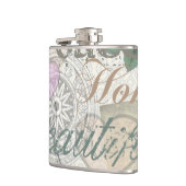 Vintag Peace Zuhause Schöne Liebe Flachmann (Links)