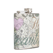 Vintag Peace Zuhause Schöne Liebe Flachmann (Rechts)