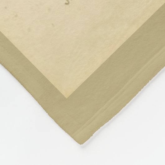 Vintag Peacock Fleece Blanket (Ecke)