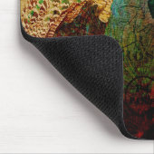 Vintag Peacock Floral Mousepad (Ecke)