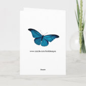 Vintag Peacock French Ephemera Collage Birthday Karte (Rückseite)