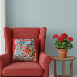 Vintag Peacock Gisbert Combaz Kissen