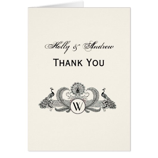 Vintag Peacocks Monogram Ivory BG (Vorne)