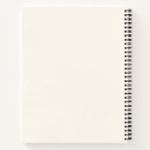 Vintag Peacocks Monogram Ivory BG Notizbuch (Rückseite)