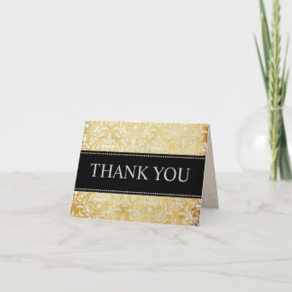 Vintag Pearl Damask Vielen Dank Notizkarten Dankeskarte