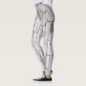 Vintag Peeling Paint: White Wall Ästhetik Leggings (Links)