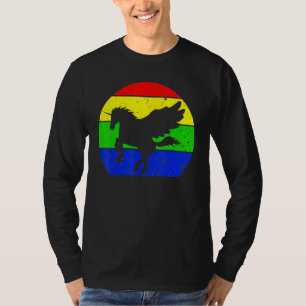 Vintag Pegasus Retro Pegasus Tierische Silhouette T-Shirt