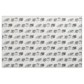 Vintag Pekingese Sketch Stoff (Fat Quarter (45,7 x 55,9 cm))