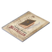 Vintag Penning the Next Bestseller Notebook Girl Notizblock (Linke Seite)