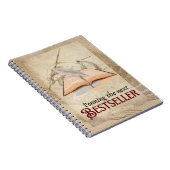Vintag Penning the Next Bestseller Notebook Notizblock (Rechte Seite)