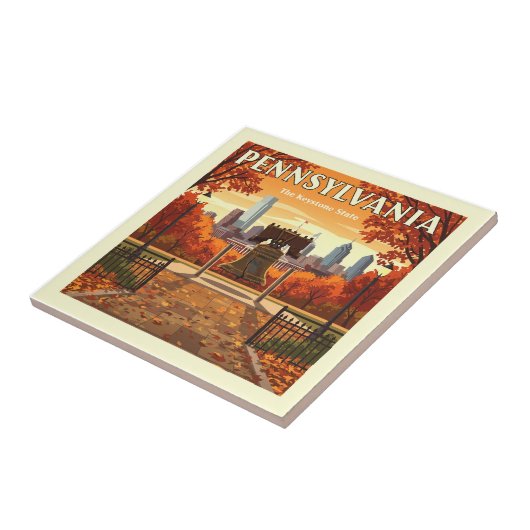 Vintag Pennsylvania Fliese (Seite)
