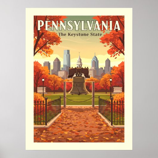Vintag Pennsylvania Poster (Vorne)