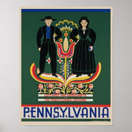 Vintag Pennsylvania Poster (Vorne)