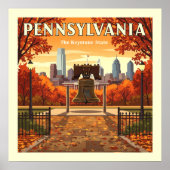 Vintag Pennsylvania Poster (Vorne)