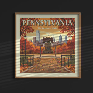 Vintag Pennsylvania Poster