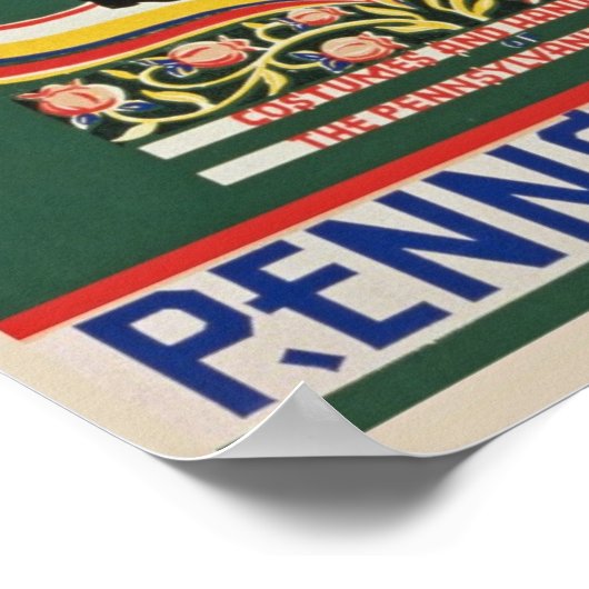 Vintag Pennsylvania Poster (Ecke)