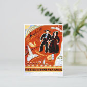 Vintag Pennsylvania Poster Postkarte (Stehend Vorderseite)