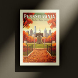Vintag Pennsylvania Postkarte