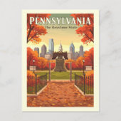 Vintag Pennsylvania Postkarte (Vorderseite)