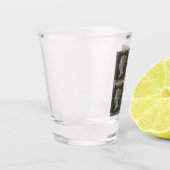 Vintag Penny Black Shot Glass Schnapsglas (Links)