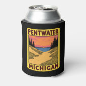 Vintag Pentwater Michigan Dosenkühler (Kanne Rückseite)
