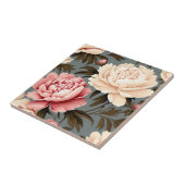 Vintag Peony Elegante Muster Fliese (Seite)