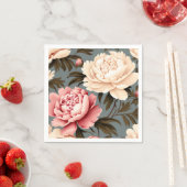 Vintag Peony Elegante Muster Serviette (Beispiel)