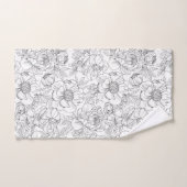 Vintag Peony Floral Muster Badhandtuch Set (Handtuch)