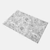 Vintag Peony Floral Muster Fußmatte (Schrägansicht)