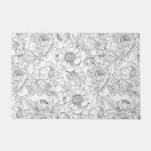 Vintag Peony Floral Muster Fußmatte (Vorderseite)