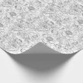 Vintag Peony Floral Muster Geschenkpapier (Ecke)