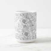 Vintag Peony Floral Muster Kaffeetasse (Mittel)