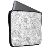 Vintag Peony Floral Muster Laptopschutzhülle (Vorne Rechts)