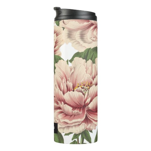Vintag Peony Thermosbecher (Nach rechts gedreht)