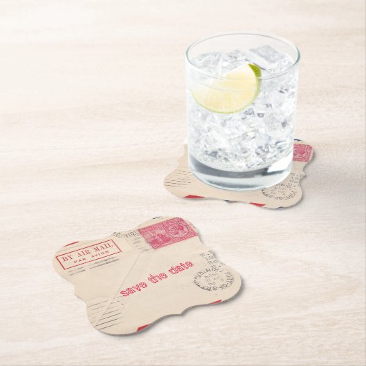 Vintag per Luftpost - Trinkküsten Untersetzer (Vor Ort)