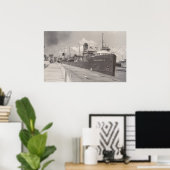 Vintag Percival Roberts Jr in Soo Locks POSTER (Heimbüro)