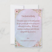 Vintag Periwinkle Pink Peony Dankeschön Karte (Vorderseite)