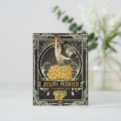 Vintag Perrier Champagne Postcard Postkarte (Stehend Vorderseite)