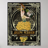 Vintag Perrier Champagne Poster (Vorne)