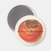 Vintag Persimmon Magnet (Vorderseite/Rückseite)
