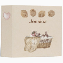 Vintag Personalisierter Baby-Binder