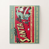 Vintag Personalisierter Santa Puzzle (Vertikal)